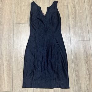RARE - Vintage Janine London Open Cross back Cocktail Party Dress -‎ size S